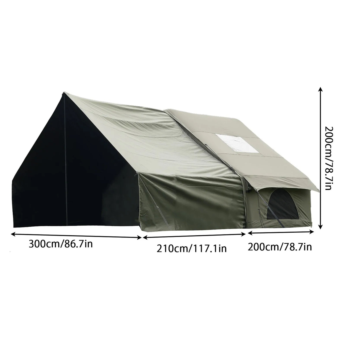 PAKICETUS Inflatable Camping Tent – 5-8 Person Family Glamping Tent - Bearkit