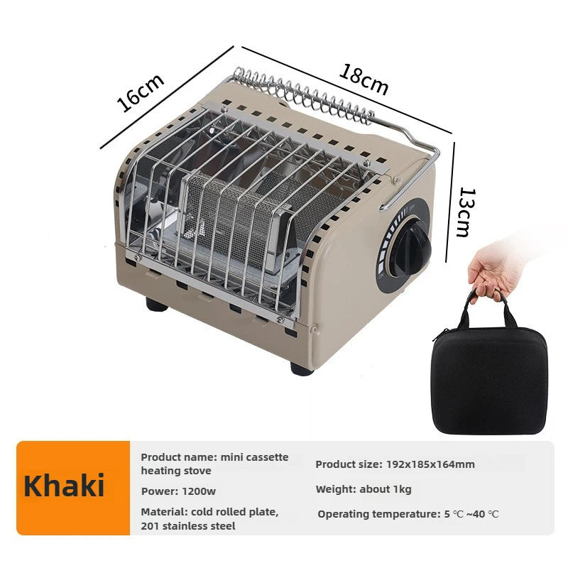 Portable Butane Camping Heating Stove – 1200W Mini Outdoor Gas Heater & Cooker