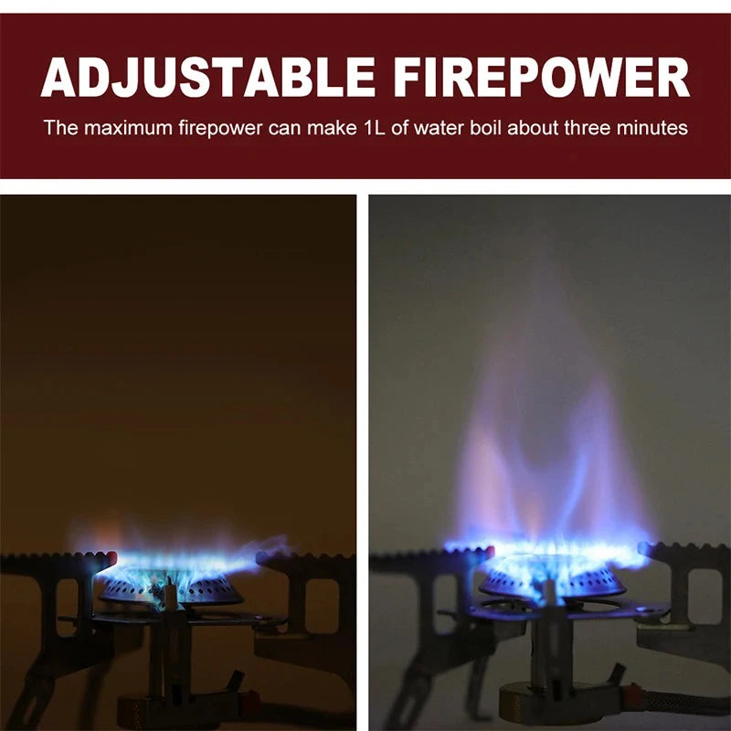 Portable Camping Gas Stove – 3500W Folding Backpacking & Outdoor Cooking Burner