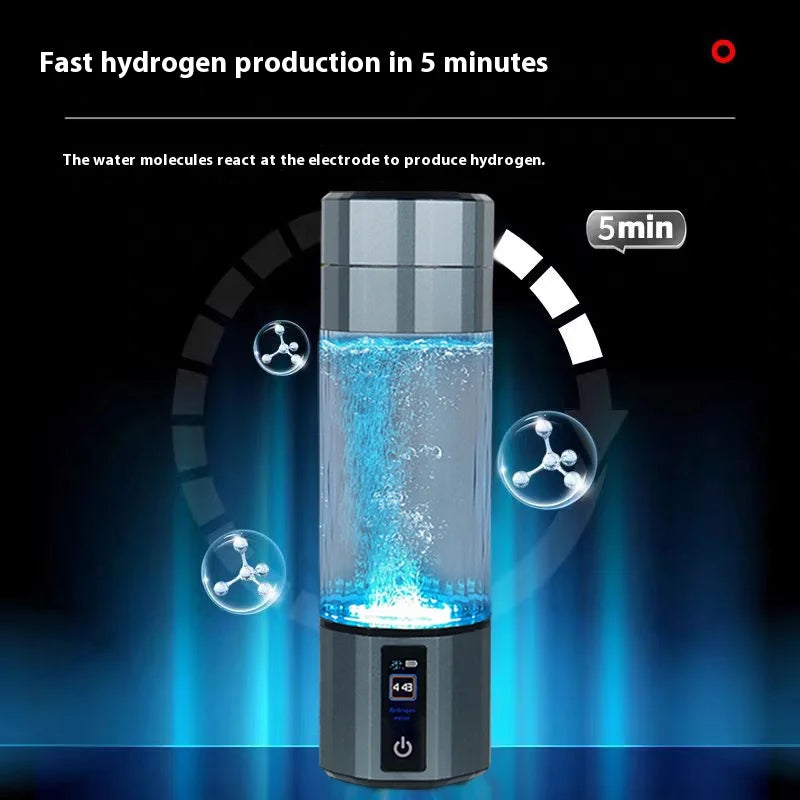 Wholesale Best Selling SPE PEM USB Rechargeable Portable 9800ppb H2 Rich Hydrogen Generator  Water Thermos Bottle for Gifts