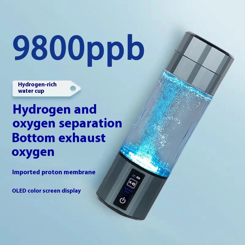 Wholesale Best Selling SPE PEM USB Rechargeable Portable 9800ppb H2 Rich Hydrogen Generator  Water Thermos Bottle for Gifts