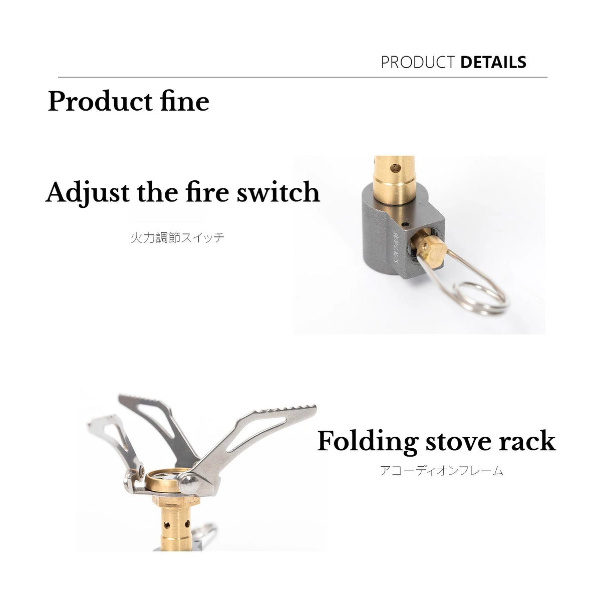 MK-3000W Mini Portable Camping Gas Burner 48g One-Piece Pocket Stove for Outdoor Hiking Picnic Cooking Furnace Folding Design