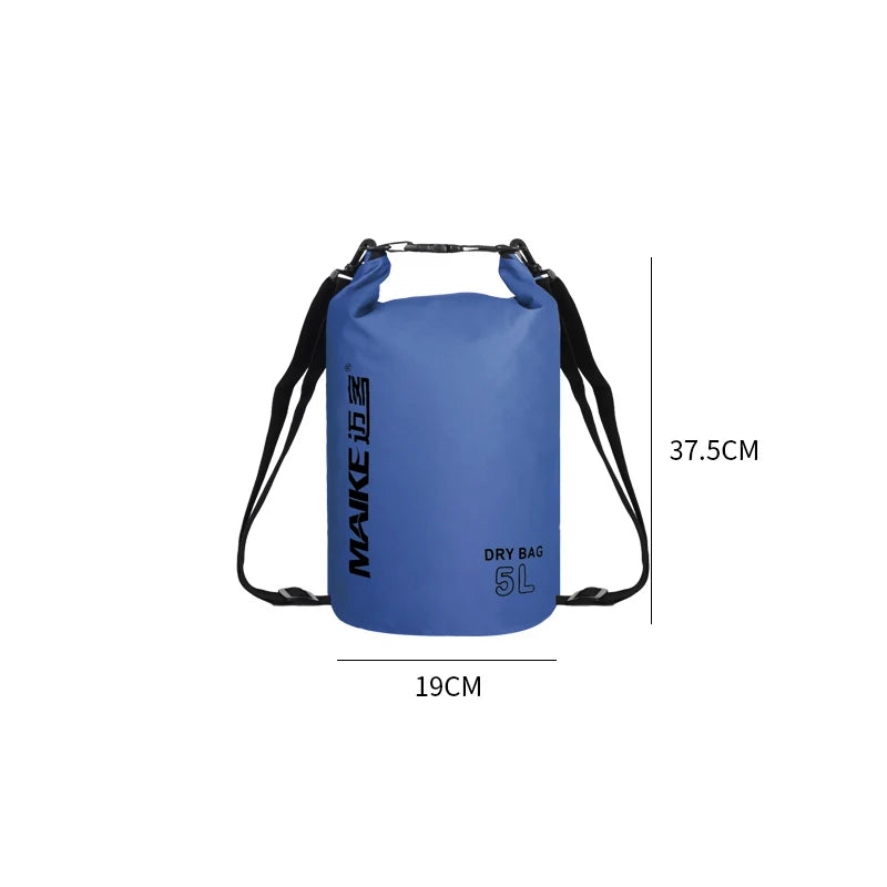 Maike Dry Bags Waterproof Bag for Women Men 5L/10L/15L Swimming Rafting Kayaking River Trekking Waterproof Dry Bag Backpack