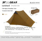 Lanshan 2 Person Tent Hiking Ultralight Camping Tent Professional 15D Silnylon Rodless Trekking Pole Tent Waterproof Backpacking