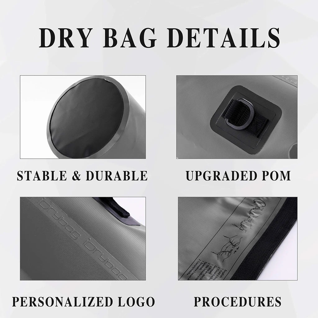 Idrybag Waterproof Bag for Women Men 2/5/10/15/20L Swimming Rafting Kayaking River Trekking Dry Bag Waterproof BackPack