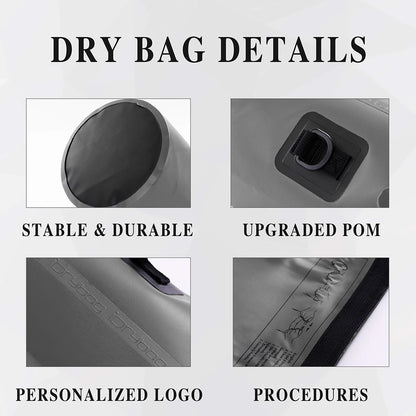 Idrybag Waterproof Bag for Women Men 2/5/10/15/20L Swimming Rafting Kayaking River Trekking Dry Bag Waterproof BackPack