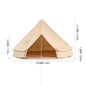 SucceBuy 3m Canvas Bell Tent – 4-Season Camping & Glamping Tent - Bearkit