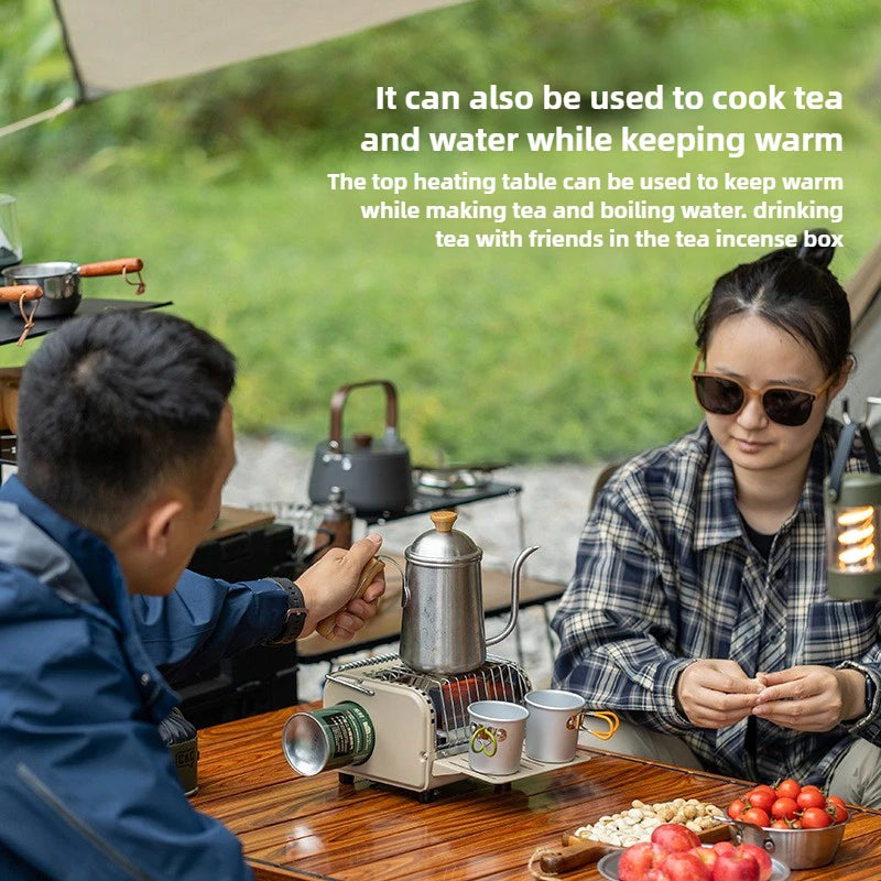 Portable Butane Camping Heating Stove – 1200W Mini Outdoor Gas Heater & Cooker