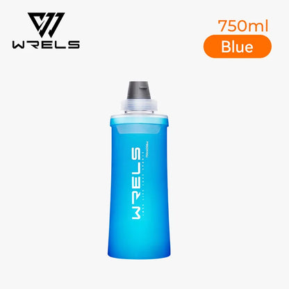 WRELS Soft Water Bottle with Filter Ultralight Collapsible Water Filter Bottle Hydrapak Soft Flask for Hiking Camping Backpack