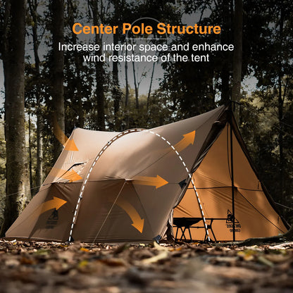 OneTigris ASH Hammock Canopy – 4 Season Hot Tent with Stove Jack - Bearkit