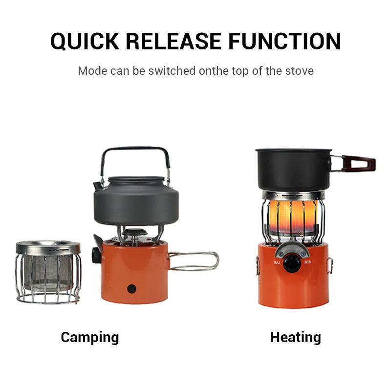 WESTTUNE Outdoor Heating Stove Portable Picnic Cooking Furnace Multifunctional Tourism Cooker Survival Burner Camping Supplies