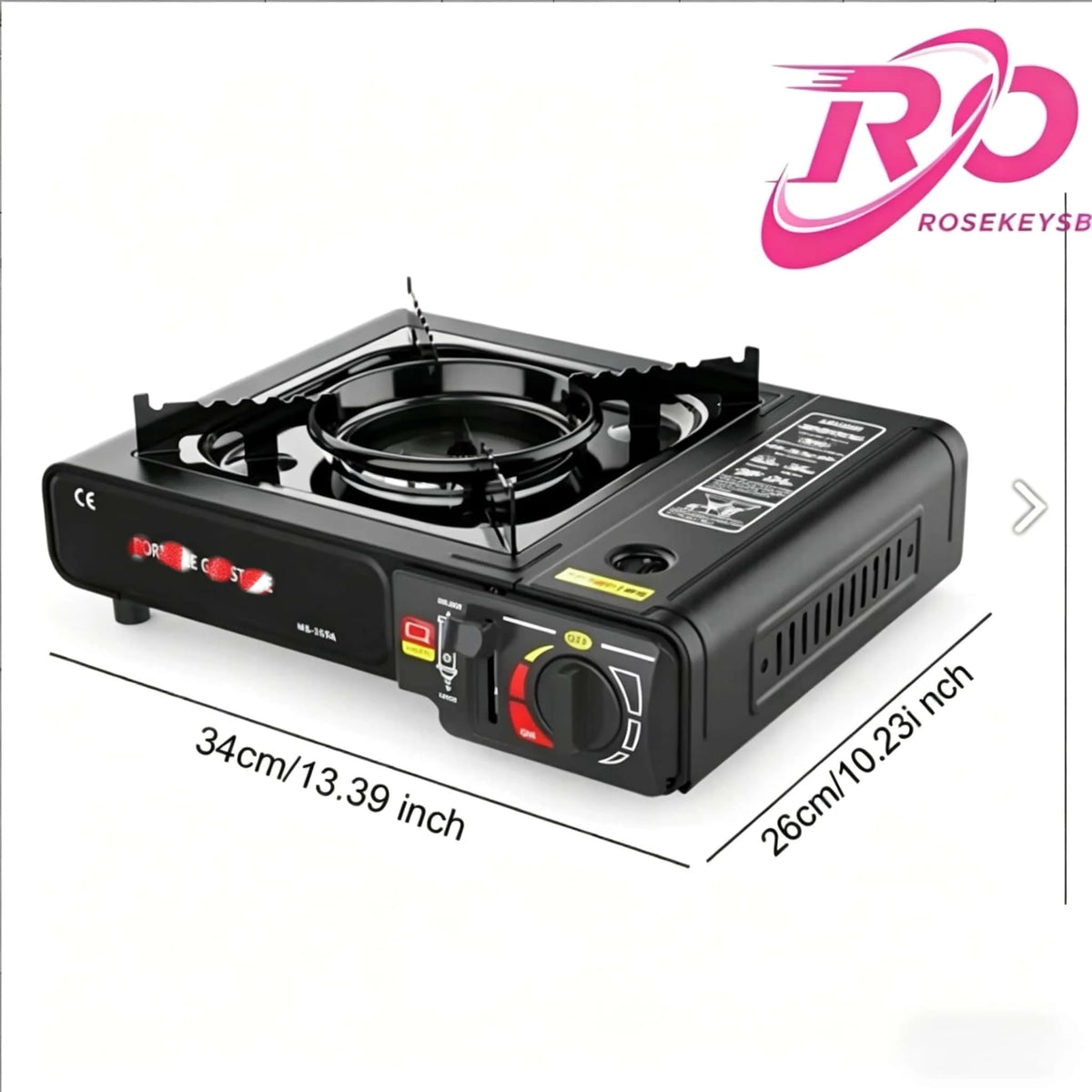 Portable Butane Camping Stove – 2.4kW Single Burner Outdoor Gas Cooker