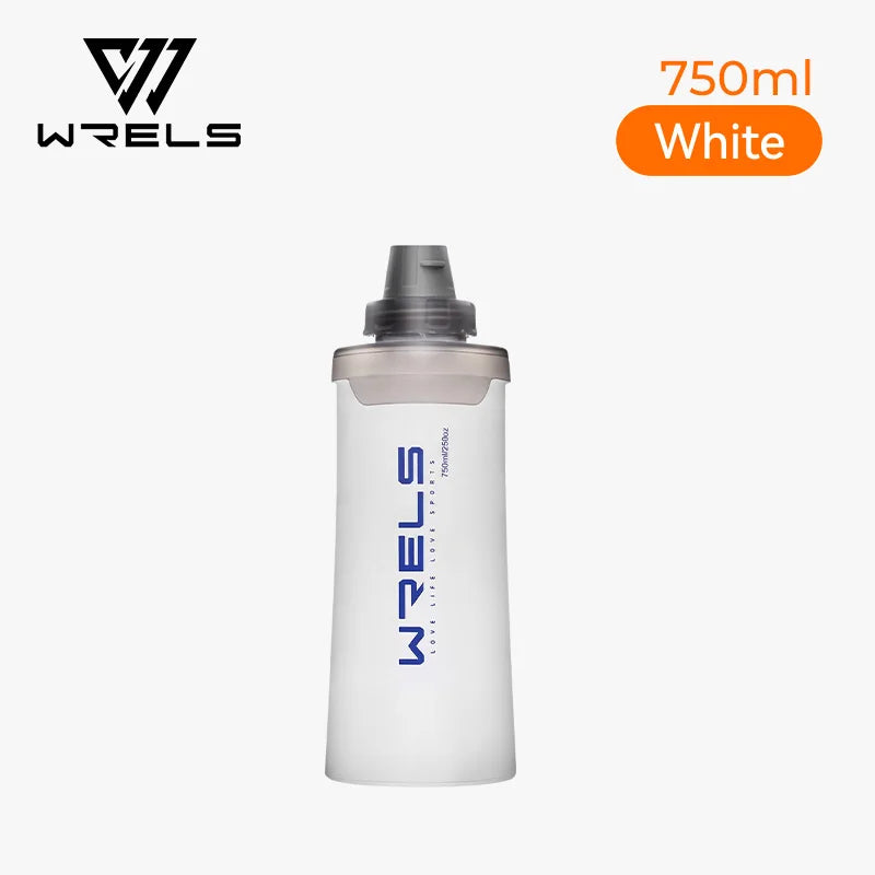 WRELS Soft Water Bottle with Filter Ultralight Collapsible Water Filter Bottle Hydrapak Soft Flask for Hiking Camping Backpack