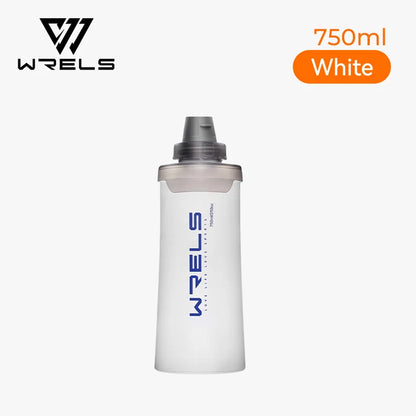 WRELS Soft Water Bottle with Filter Ultralight Collapsible Water Filter Bottle Hydrapak Soft Flask for Hiking Camping Backpack