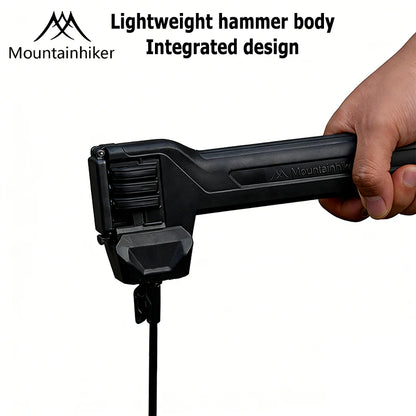Multifunctional Tent Hammer + Ground Stakes Kit, Ergonomic Grip Portable Outdoor Gear, Practical Peg Remover for Camping Hiking