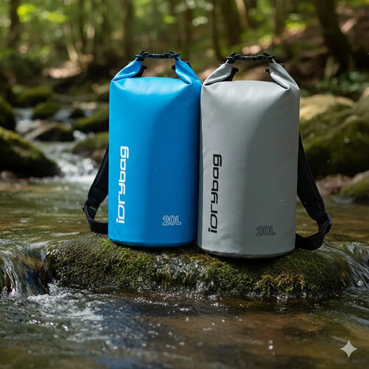 Idrybag Waterproof Bag for Women Men 2/5/10/15/20L Swimming Rafting Kayaking River Trekking Dry Bag Waterproof BackPack