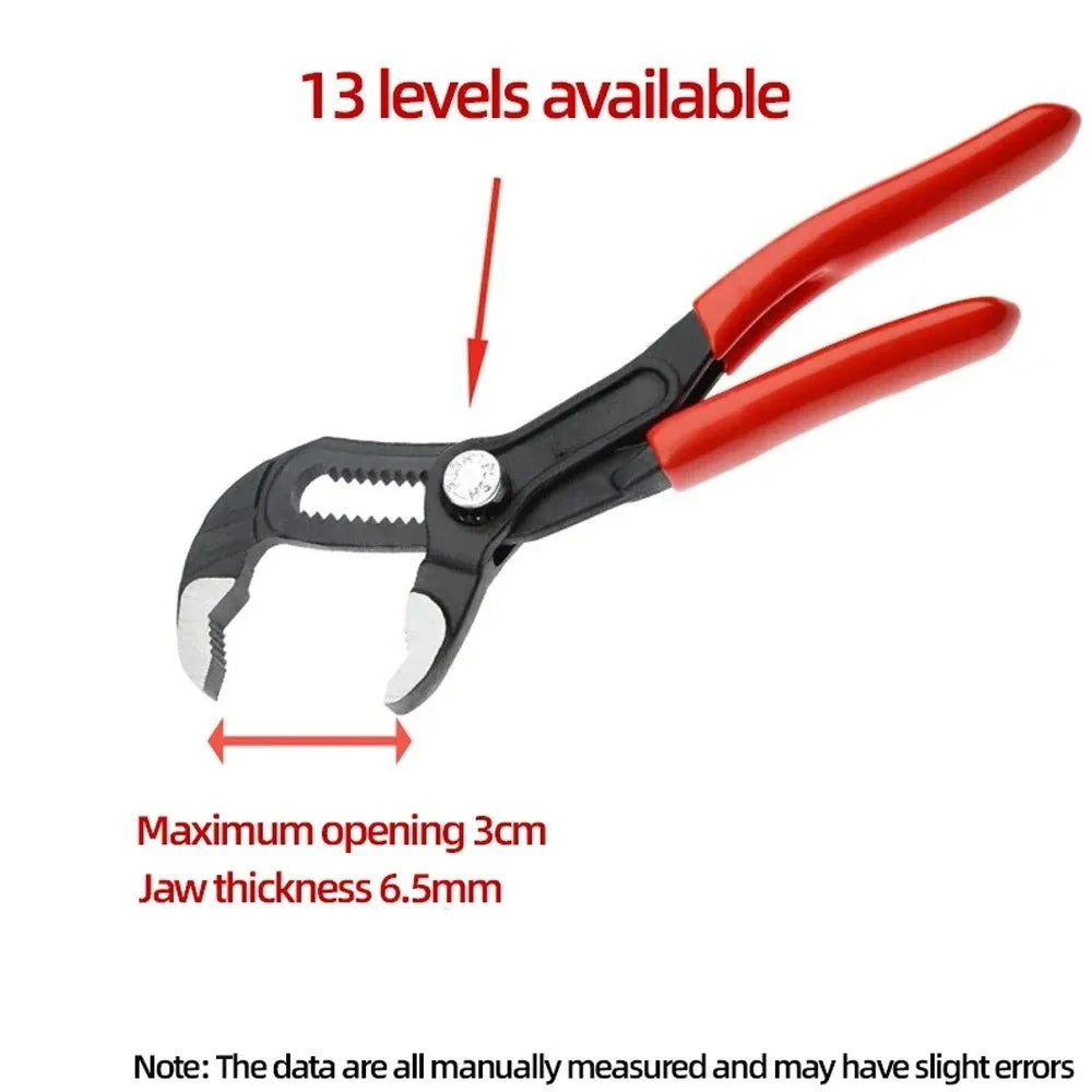 TINSOL 5 inch Mini Portable Adjustable Crescent Wrench Multi-Functional Pipe Pliers Spanner Pump Clamp for Home Repair Hand Tool