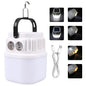 500W LED Camping Lantern USB Rechargeable Portable Lamp Bulb Flashlight with Power Display Emergency Light for Outdoors Fishing