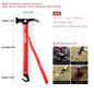 BISINNA Multi-functional Camping Hammer Outdoor Tent Stakes Multi-tool With Alumimum Alloy Handle Ultralight Camping Supplies