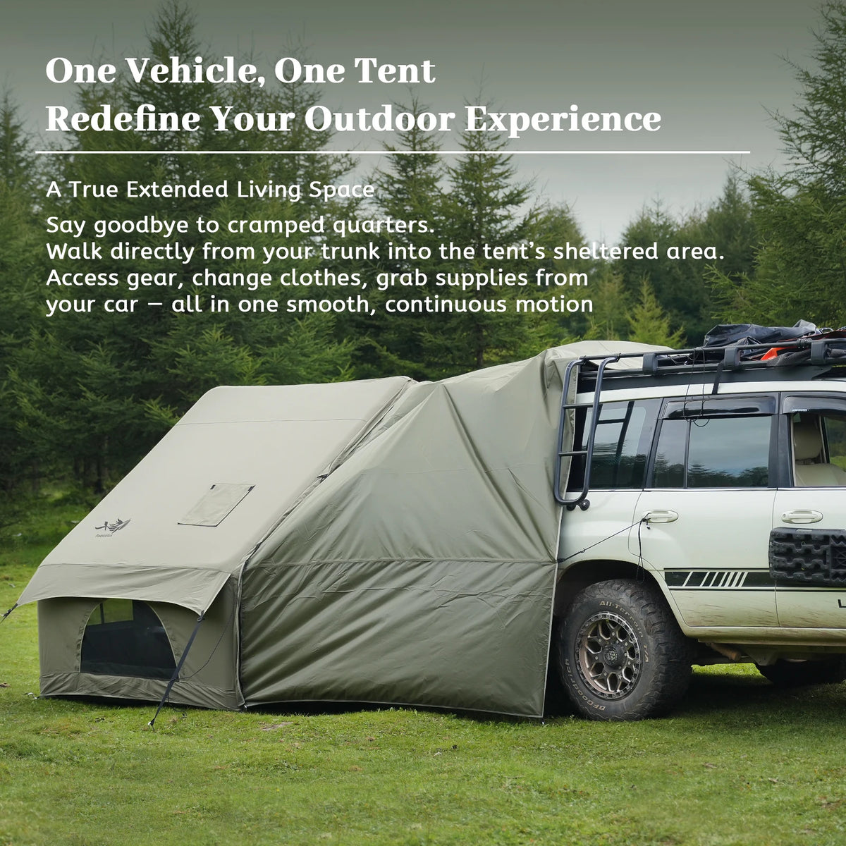 PAKICETUS Inflatable Camping Tent – 5-8 Person Family Glamping Tent - Bearkit