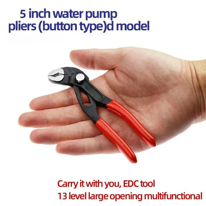 TINSOL 5 inch Mini Portable Adjustable Crescent Wrench Multi-Functional Pipe Pliers Spanner Pump Clamp for Home Repair Hand Tool