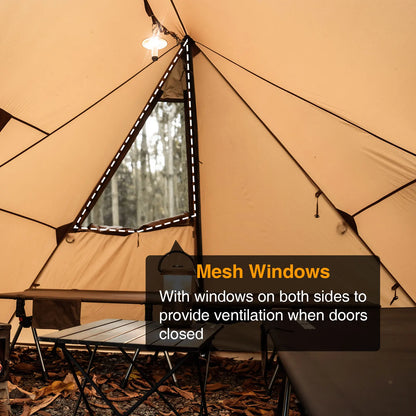 OneTigris ASH Hammock Canopy – 4 Season Hot Tent with Stove Jack - Bearkit