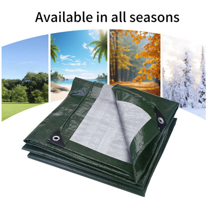 PE Tarp Waterproof Large Sheet Rain Cover Tarpaulin Canopy Awning Camping Car Truck Garden Furniture Pergola Patio Sunshade Net