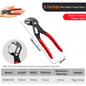 TINSOL 5 inch Mini Portable Adjustable Crescent Wrench Multi-Functional Pipe Pliers Spanner Pump Clamp for Home Repair Hand Tool
