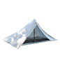CZX-628 Trekking Pole Tent, 2 Person Ultralight pyramid Tent, 2 Person Tower Tent, No Trekking Pole, Total Weight 1.5kg Only
