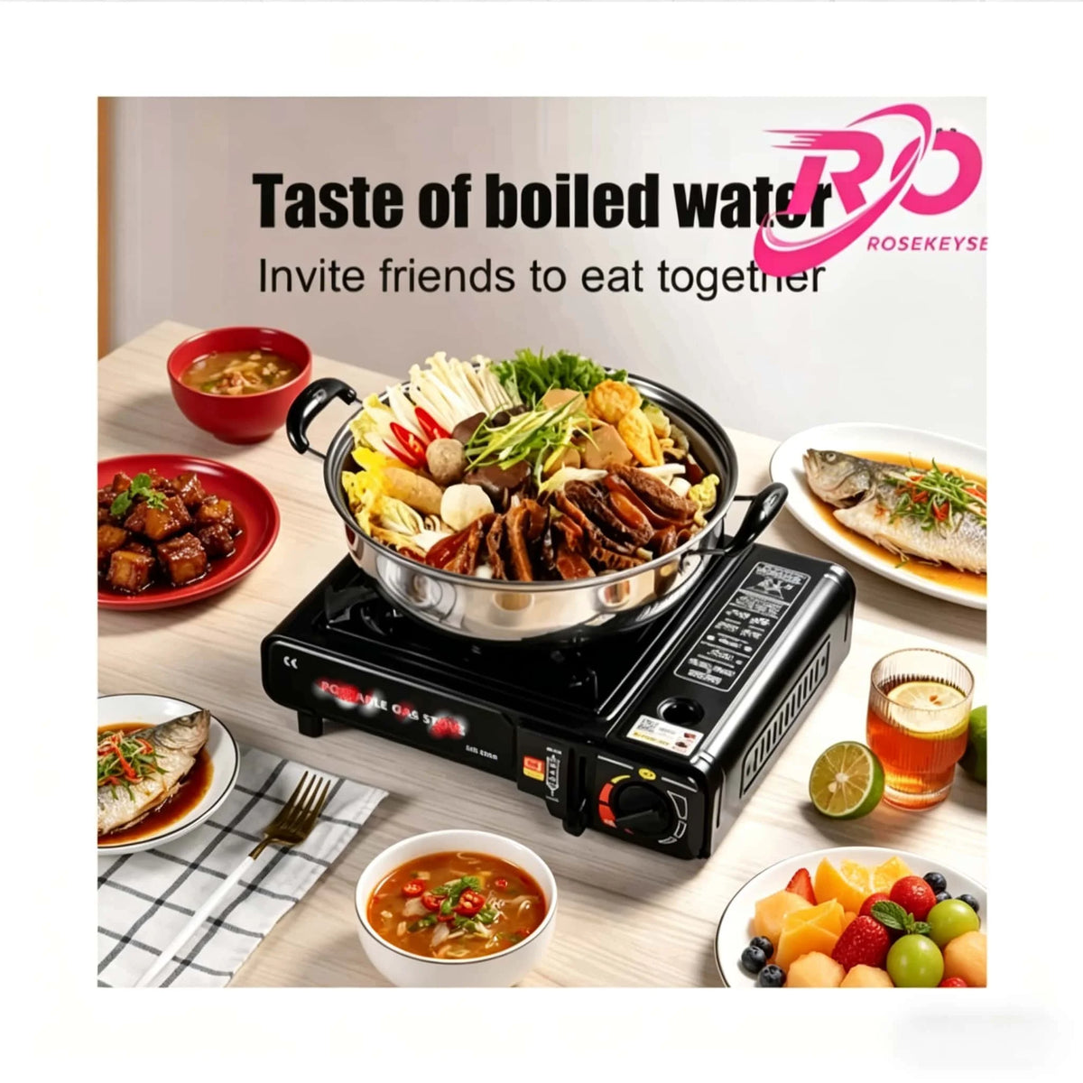 Portable Butane Camping Stove – 2.4kW Single Burner Outdoor Gas Cooker