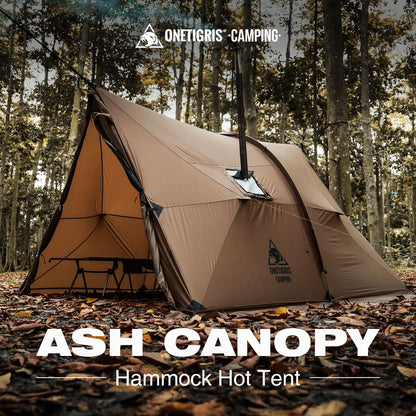 OneTigris ASH Hammock Canopy – 4 Season Hot Tent with Stove Jack - Bearkit