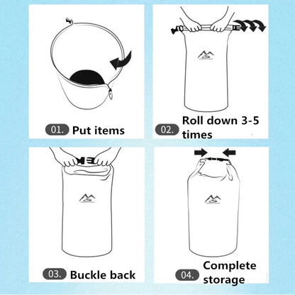 5-70L Waterproof Bag Outdoor Dry Sack Floating Gear Bags For Boating Fishing Rafting Swimming Large Capacity Storage Pack Pouch