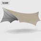 5.1m × 5.1m Large Camping Tarp – Waterproof Butterfly Sun Shelter - Bearkit