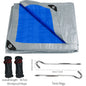 PE Tarp Waterproof Large Sheet Rain Cover Tarpaulin Canopy Awning Camping Car Truck Garden Furniture Pergola Patio Sunshade Net