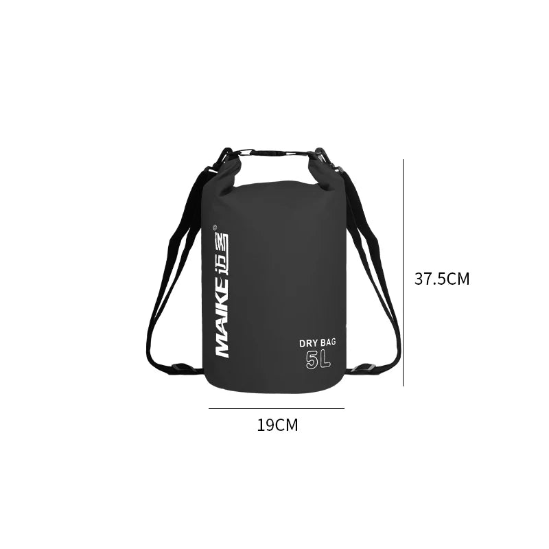 Maike Dry Bags Waterproof Bag for Women Men 5L/10L/15L Swimming Rafting Kayaking River Trekking Waterproof Dry Bag Backpack
