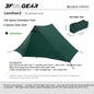 Lanshan 2 Person Tent Hiking Ultralight Camping Tent Professional 15D Silnylon Rodless Trekking Pole Tent Waterproof Backpacking