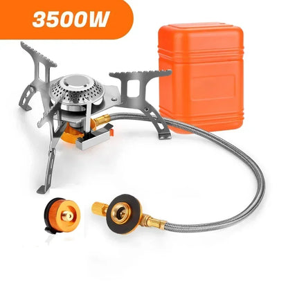 Portable Camping Gas Stove – 3500W Folding Backpacking & Outdoor Cooking Burner
