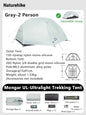 Naturehike Mongar 2 UL/PRO/Base Tent – Ultralight 2 Person Backpacking Tent - Bearkit