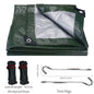 PE Tarp Waterproof Large Sheet Rain Cover Tarpaulin Canopy Awning Camping Car Truck Garden Furniture Pergola Patio Sunshade Net