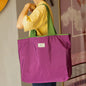 1-Pack Reusable Shopping Bag, Large Capacity Foldable Drawstring Eco-friendly Storage Bag, Casual Shopping Shoulder Bag