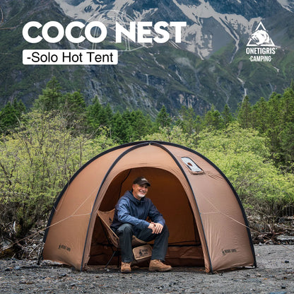 OneTigris Coco Nest Solo Dome Tent – 4 Season Hot Tent with Stove Jack - Bearkit