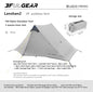 Lanshan 2 Person Tent Hiking Ultralight Camping Tent Professional 15D Silnylon Rodless Trekking Pole Tent Waterproof Backpacking
