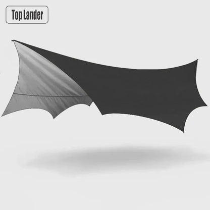 5.1m × 5.1m Large Camping Tarp – Waterproof Butterfly Sun Shelter - Bearkit